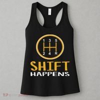 Shift Happens Funny Car Lovers Gift Car Pun Women's Tank Top thumb 3