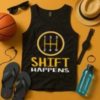 Shift Happens Funny Car Lovers Gift Car Pun Tank Top thumb 4