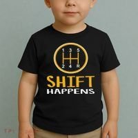 Shift Happens Funny Car Lovers Gift Car Pun Toddler T-Shirt thumb 2