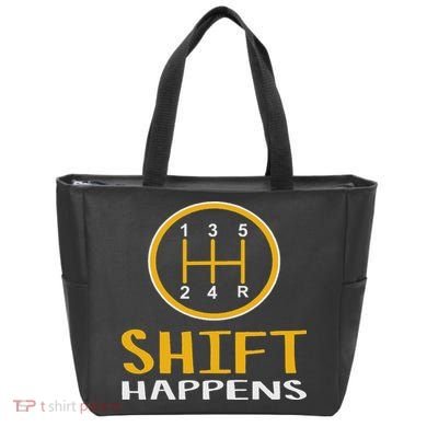 Shift Happens Funny Car Lovers Gift Car Pun Tote Bag