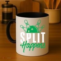 Split Happens Funny Bowling Team Bowler Pin Humor Gift Coffee Mug thumb 4