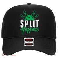 Split Happens Funny Bowling Team Bowler Pin Humor Gift Hat thumb 0