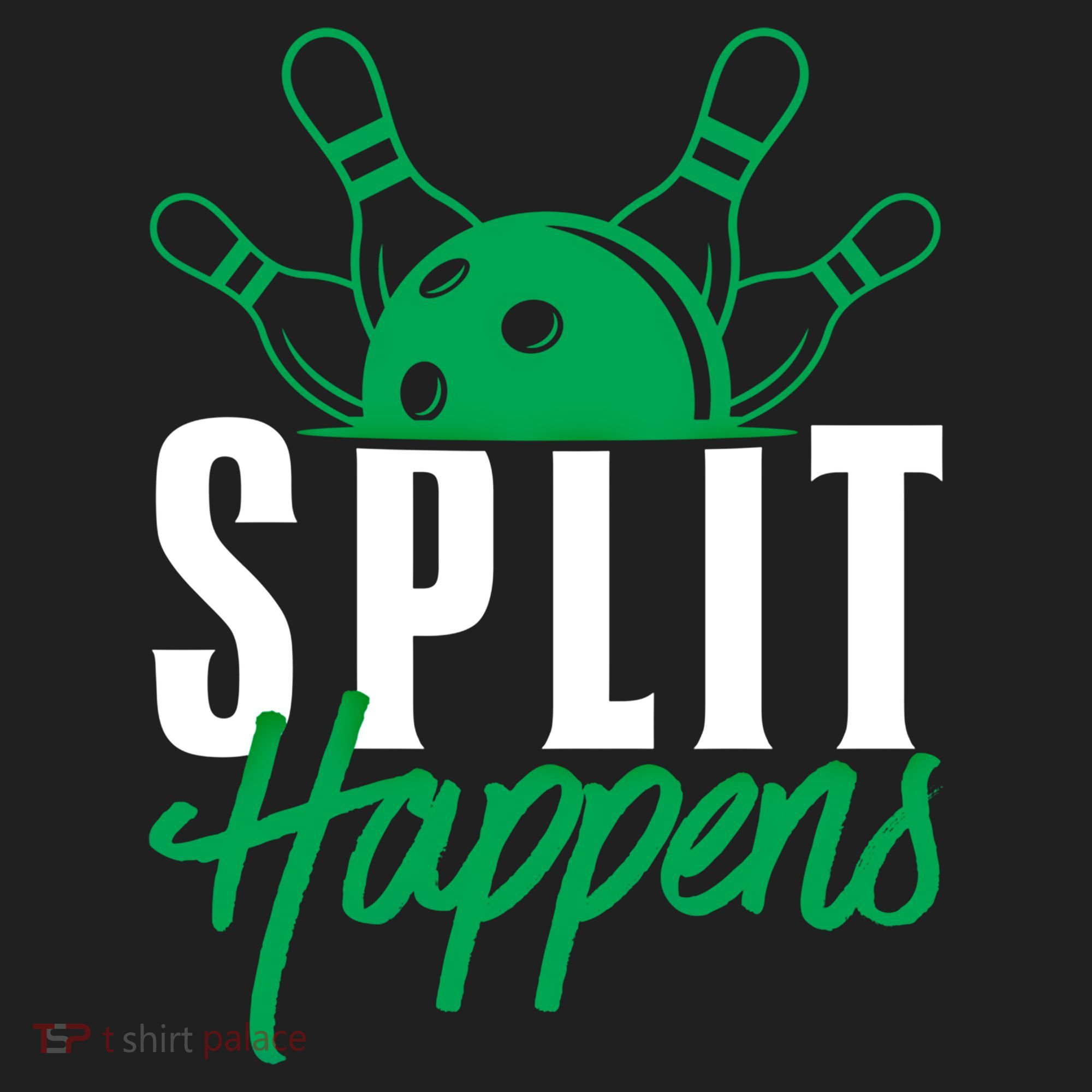Split Happens Funny Bowling Team Bowler Pin Humor Gift Hat