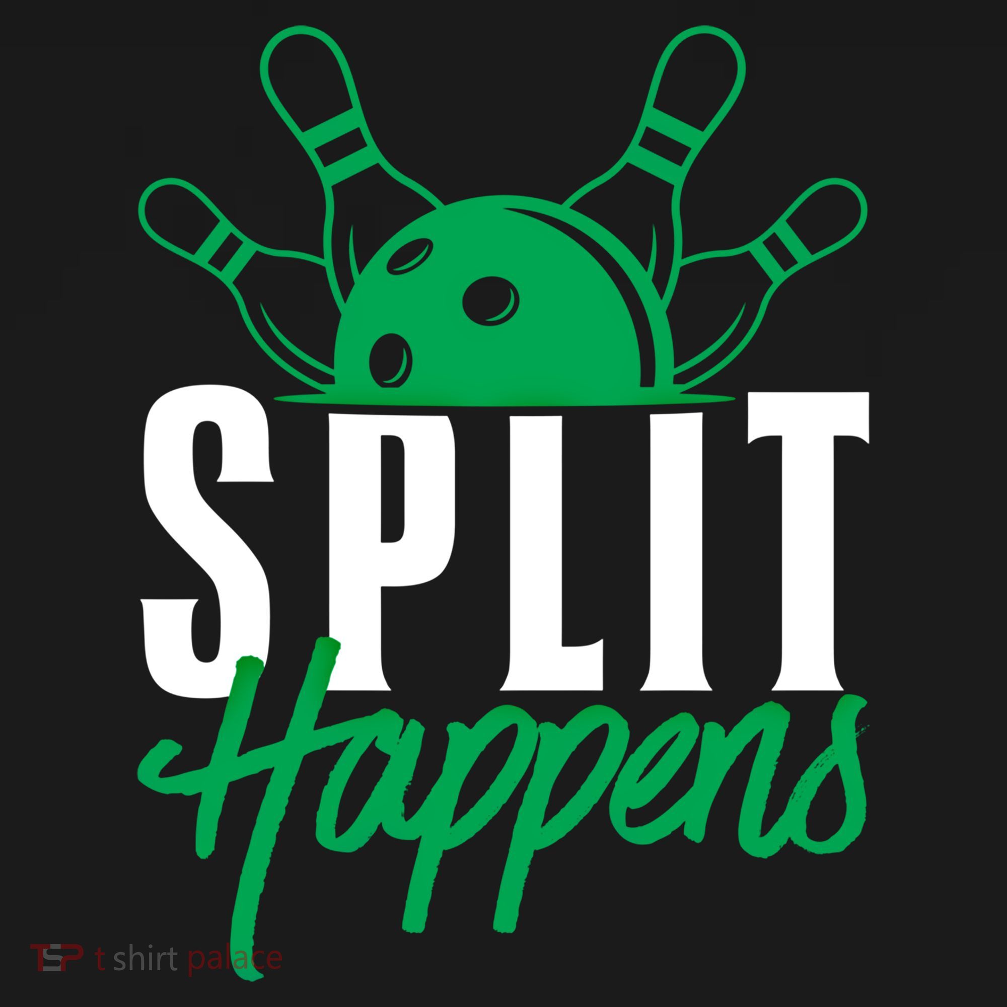 Split Happens Funny Bowling Team Bowler Pin Humor Gift Kids Hoodie