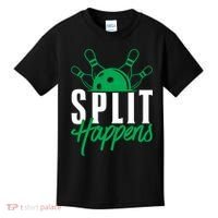 Split Happens Funny Bowling Team Bowler Pin Humor Gift Kids T-Shirt thumb 0