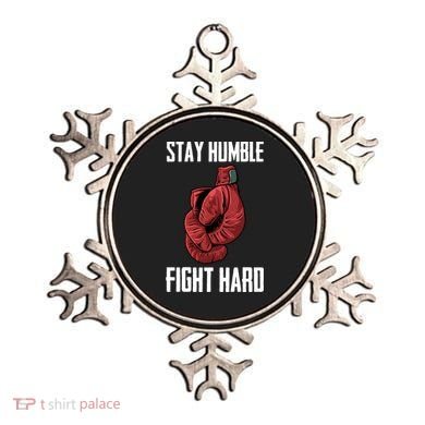 Stay Humble Fight Hard Boxing Gloves Boxer Gift Ornament