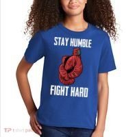 Stay Humble Fight Hard Boxing Gloves Boxer Gift Kids T-Shirt thumb 2
