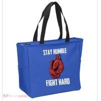 Stay Humble Fight Hard Boxing Gloves Boxer Gift Tote Bag thumb 2