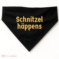 Schnitzel Happens Funny German Beer Oktoberfest USA-Made Doggie Bandana thumb 0