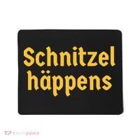 Schnitzel Happens Funny German Beer Oktoberfest Mousepad thumb 0