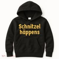 Schnitzel Happens Funny German Beer Oktoberfest Kids Hoodie thumb 0