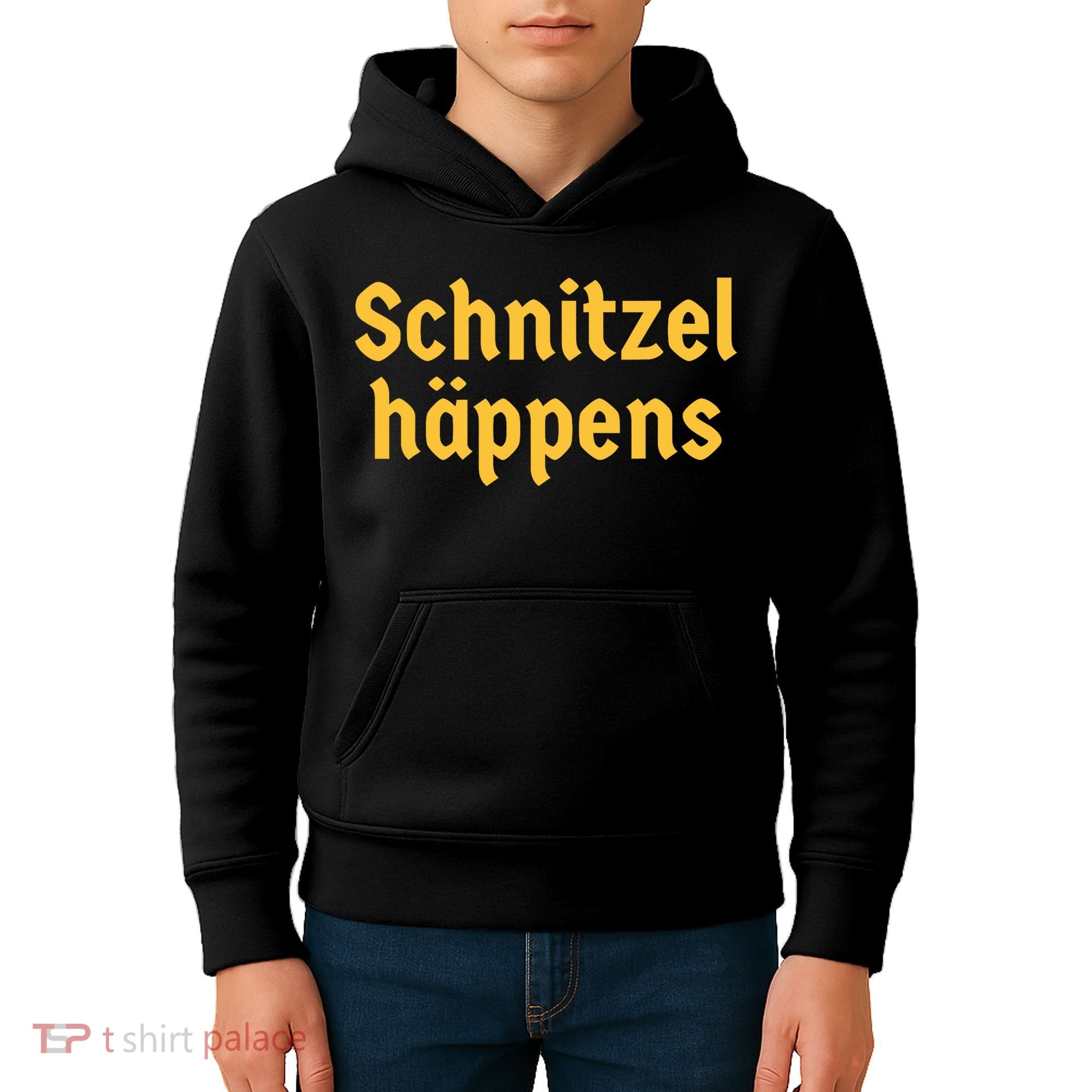 Schnitzel Happens Funny German Beer Oktoberfest Kids Hoodie