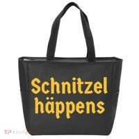 Schnitzel Happens Funny German Beer Oktoberfest Tote Bag thumb 0
