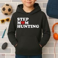 Stepmom Hunting Funny Joke Saying  Kids Hoodie thumb 2