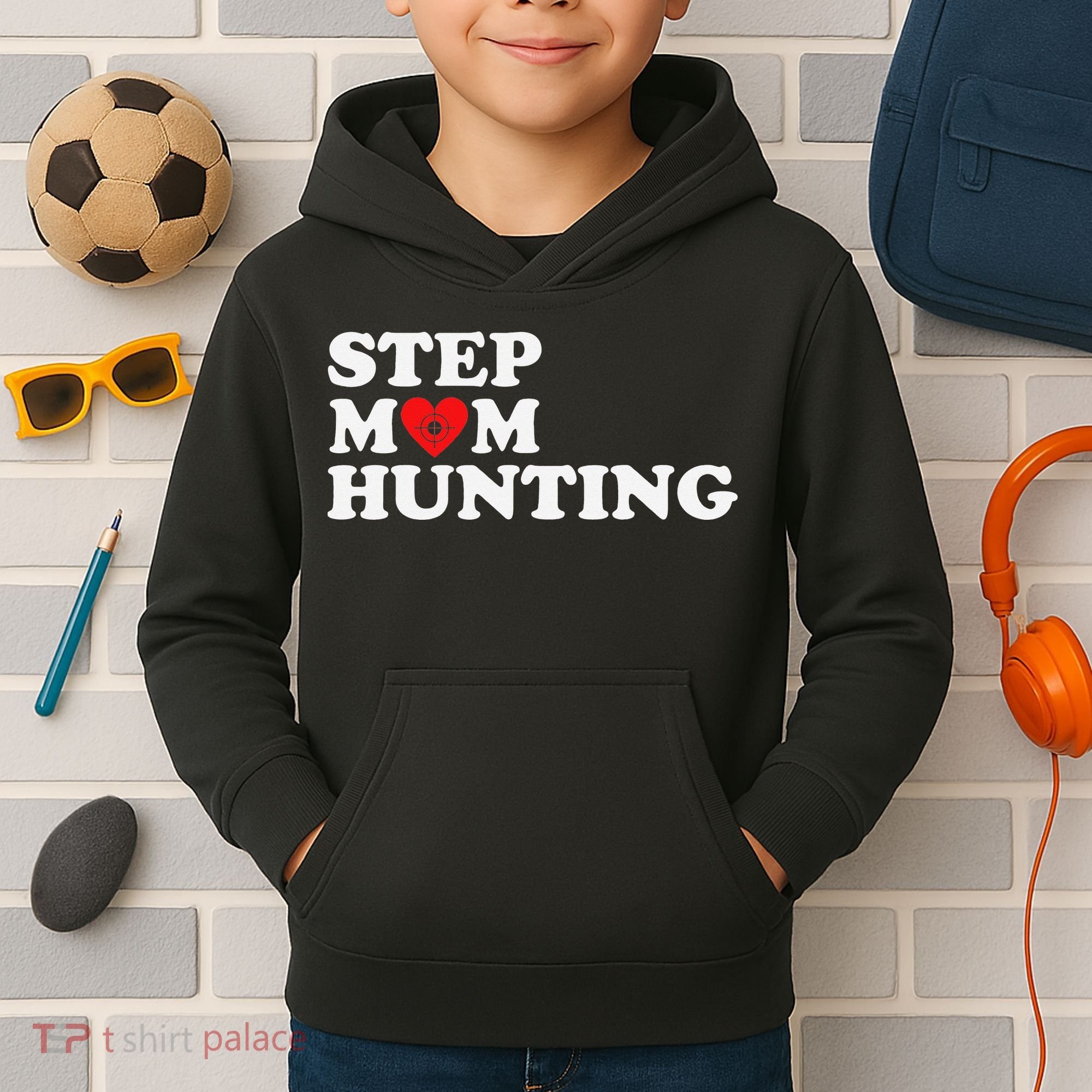 Stepmom Hunting Funny Joke Saying  Kids Hoodie