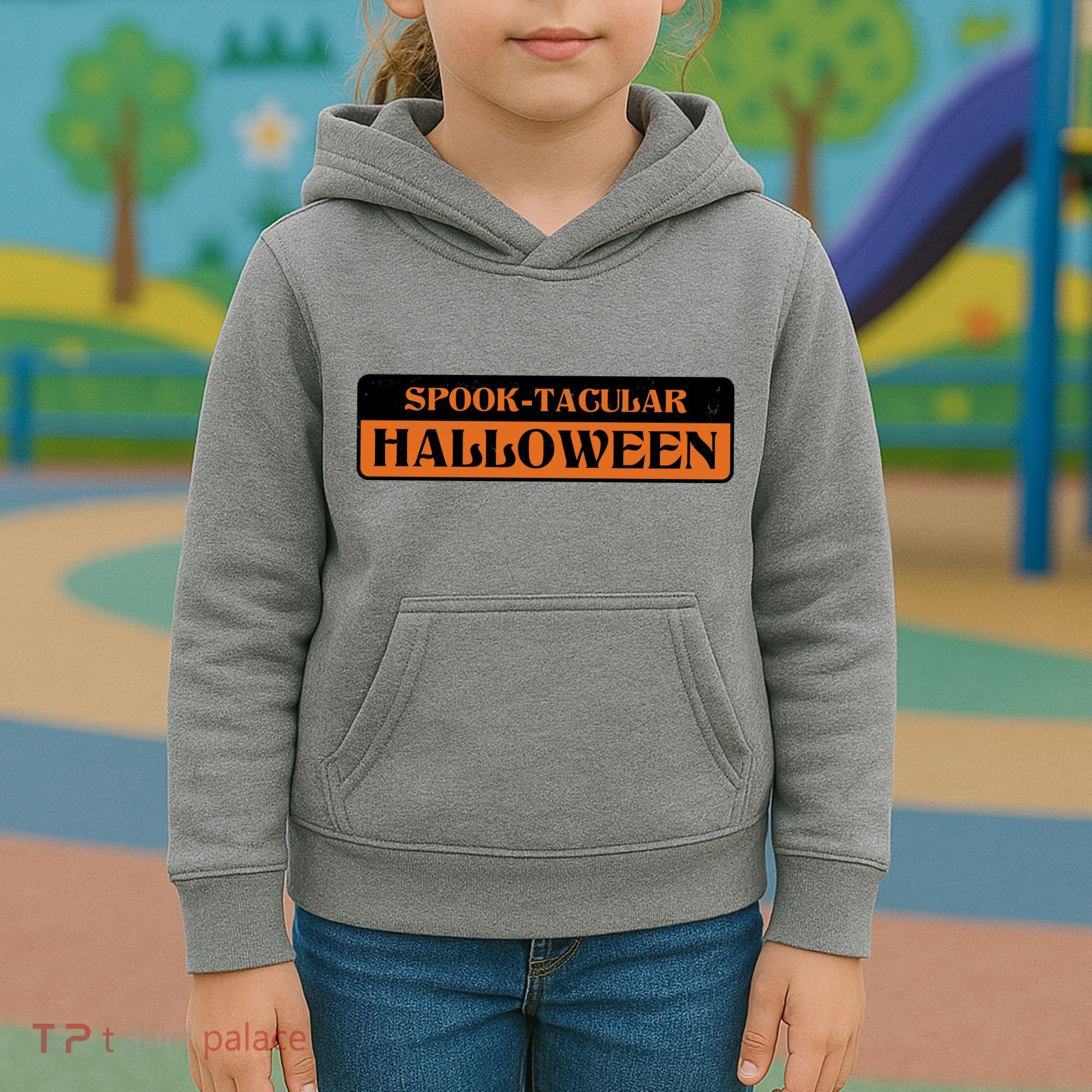Spooktacular Halloween Festive Kids Hoodie