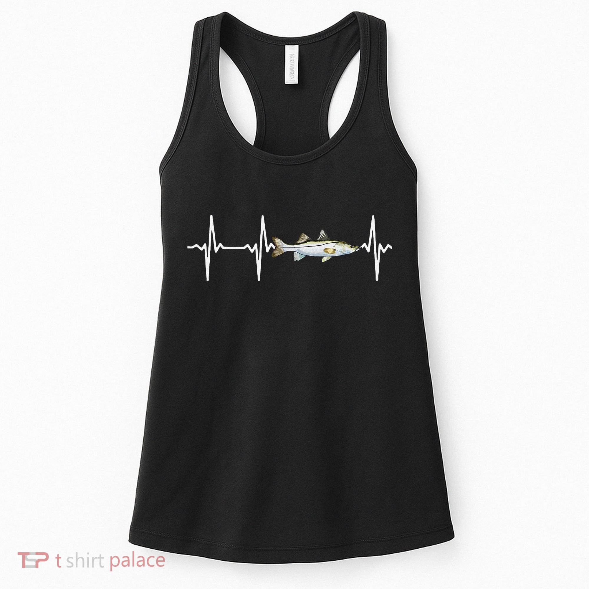 Snook Heartbeat For Saltwater Fish Fishing Lovers Women's Tank Top