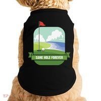 Same Hole Forever Funny Golf Bachelor Party Pre Wedding Doggie Tank thumb 0