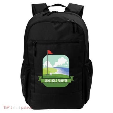 Same Hole Forever Funny Golf Bachelor Party Pre Wedding Backpack