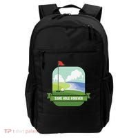 Same Hole Forever Funny Golf Bachelor Party Pre Wedding Backpack thumb 0