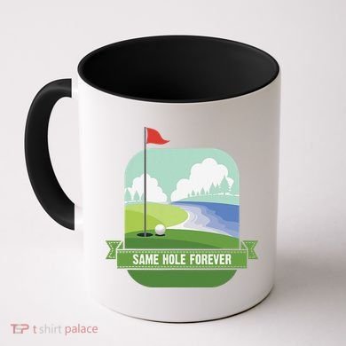 Same Hole Forever Funny Golf Bachelor Party Pre Wedding Coffee Mug