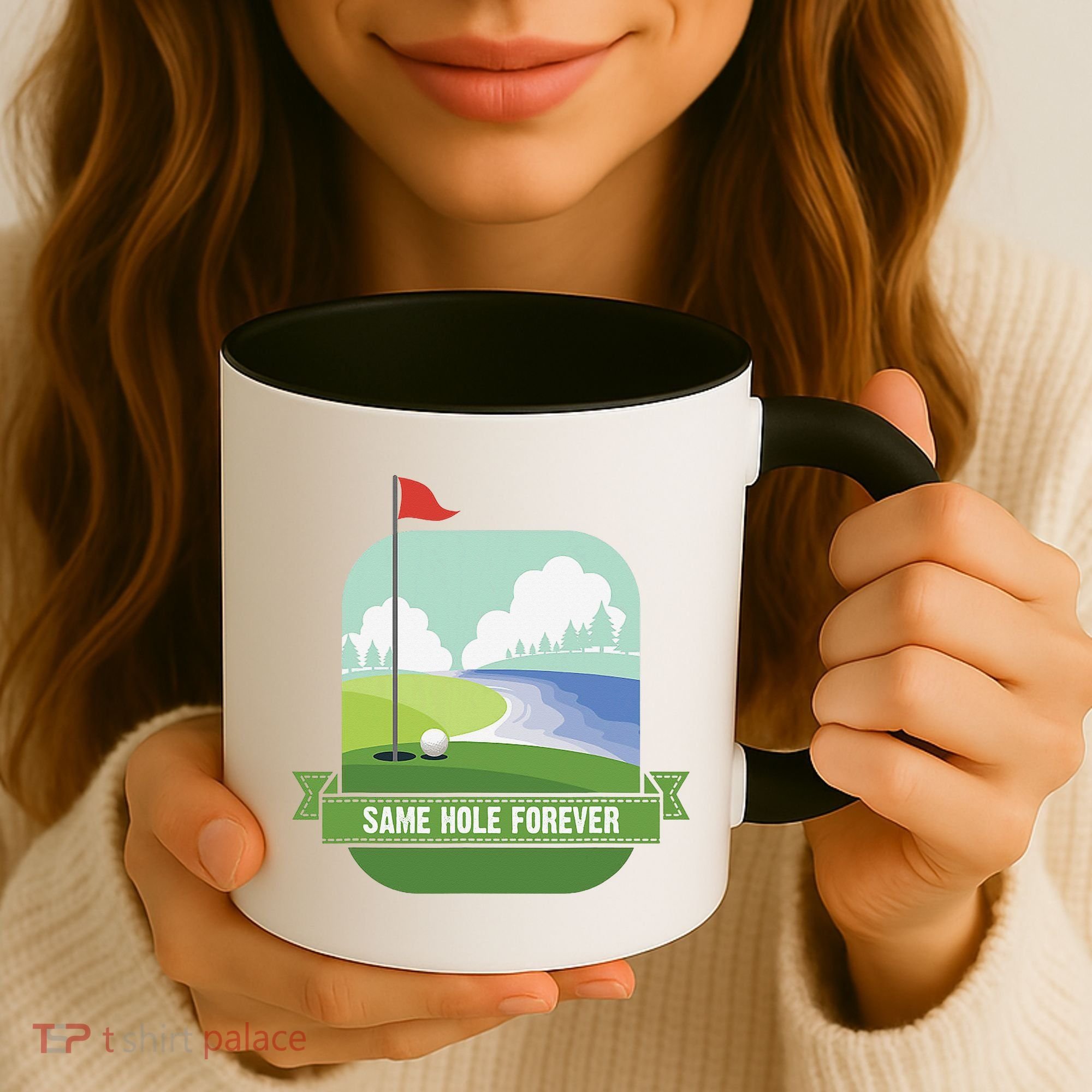 Same Hole Forever Funny Golf Bachelor Party Pre Wedding Coffee Mug