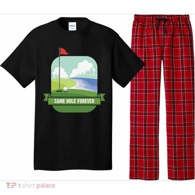 Same Hole Forever Funny Golf Bachelor Party Pre Wedding Pajama Set