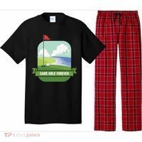 Same Hole Forever Funny Golf Bachelor Party Pre Wedding Pajama Set thumb 0