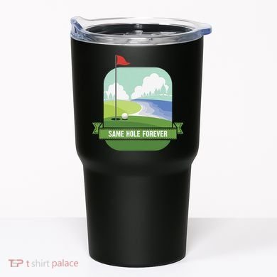 Same Hole Forever Funny Golf Bachelor Party Pre Wedding Tumbler