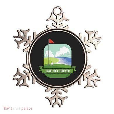 Same Hole Forever Funny Golf Bachelor Party Pre Wedding Ornament