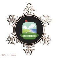 Same Hole Forever Funny Golf Bachelor Party Pre Wedding Ornament thumb 0