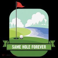 Same Hole Forever Funny Golf Bachelor Party Pre Wedding Women's T-Shirt thumb 6