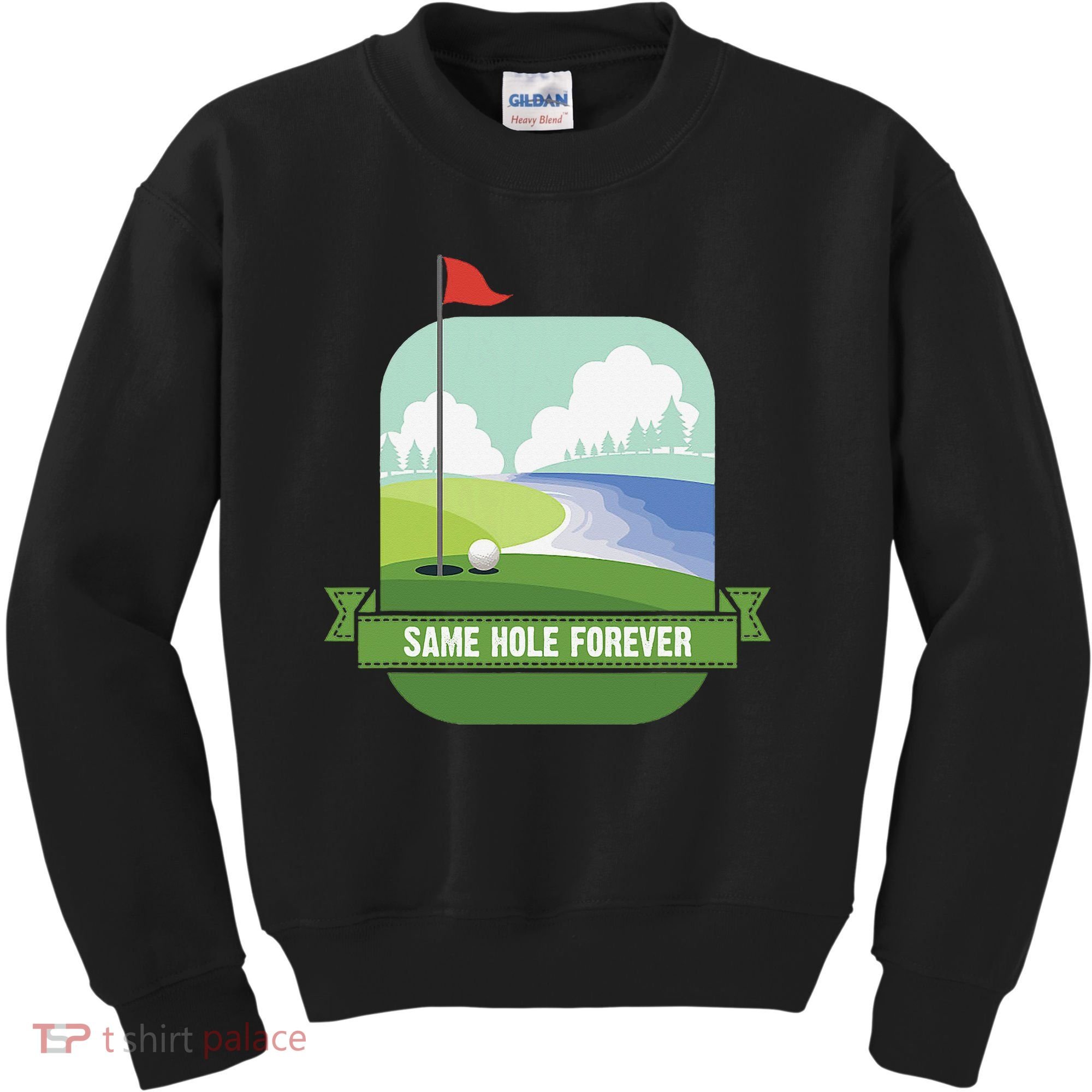 Same Hole Forever Funny Golf Bachelor Party Pre Wedding Kids Sweatshirt