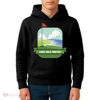 Same Hole Forever Funny Golf Bachelor Party Pre Wedding Kids Hoodie thumb 4