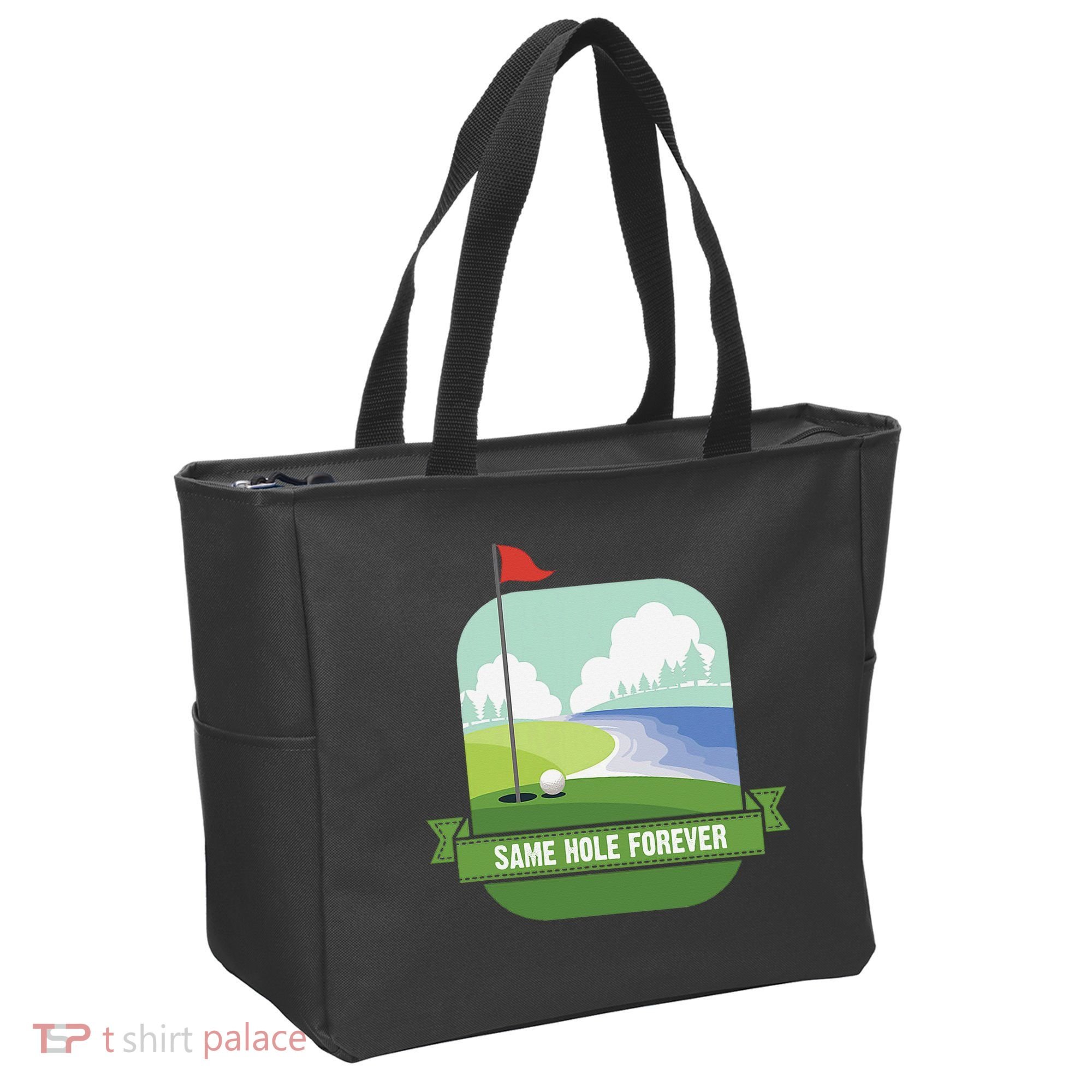 Same Hole Forever Funny Golf Bachelor Party Pre Wedding Tote Bag