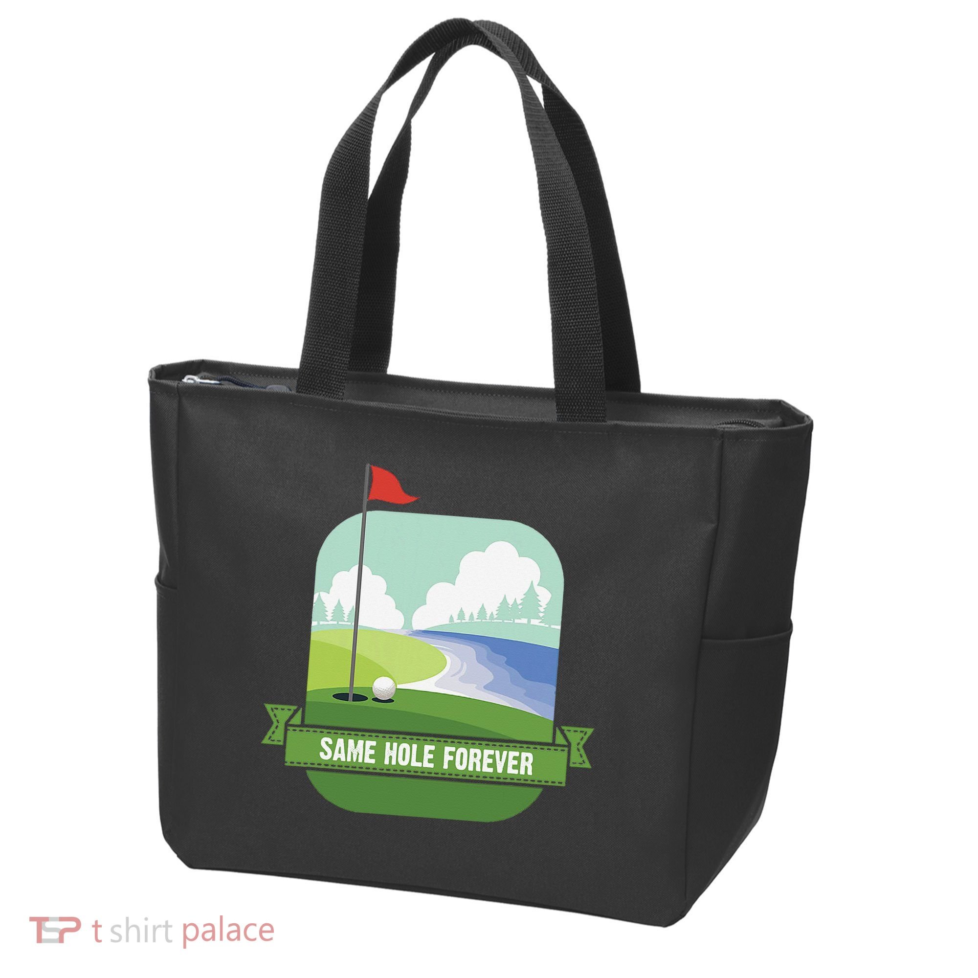 Same Hole Forever Funny Golf Bachelor Party Pre Wedding Tote Bag