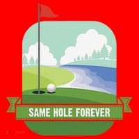 Same Hole Forever Funny Golf Bachelor Party Pre Wedding Santa Hat thumb 1