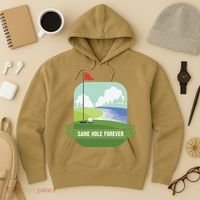 Same Hole Forever Funny Golf Bachelor Party Pre Wedding Hoodie thumb 3