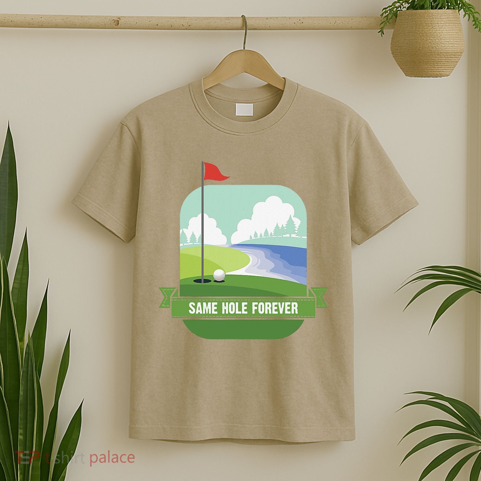 Same Hole Forever Funny Golf Bachelor Party Pre Wedding T-Shirt