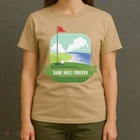 Same Hole Forever Funny Golf Bachelor Party Pre Wedding T-Shirt thumb 4