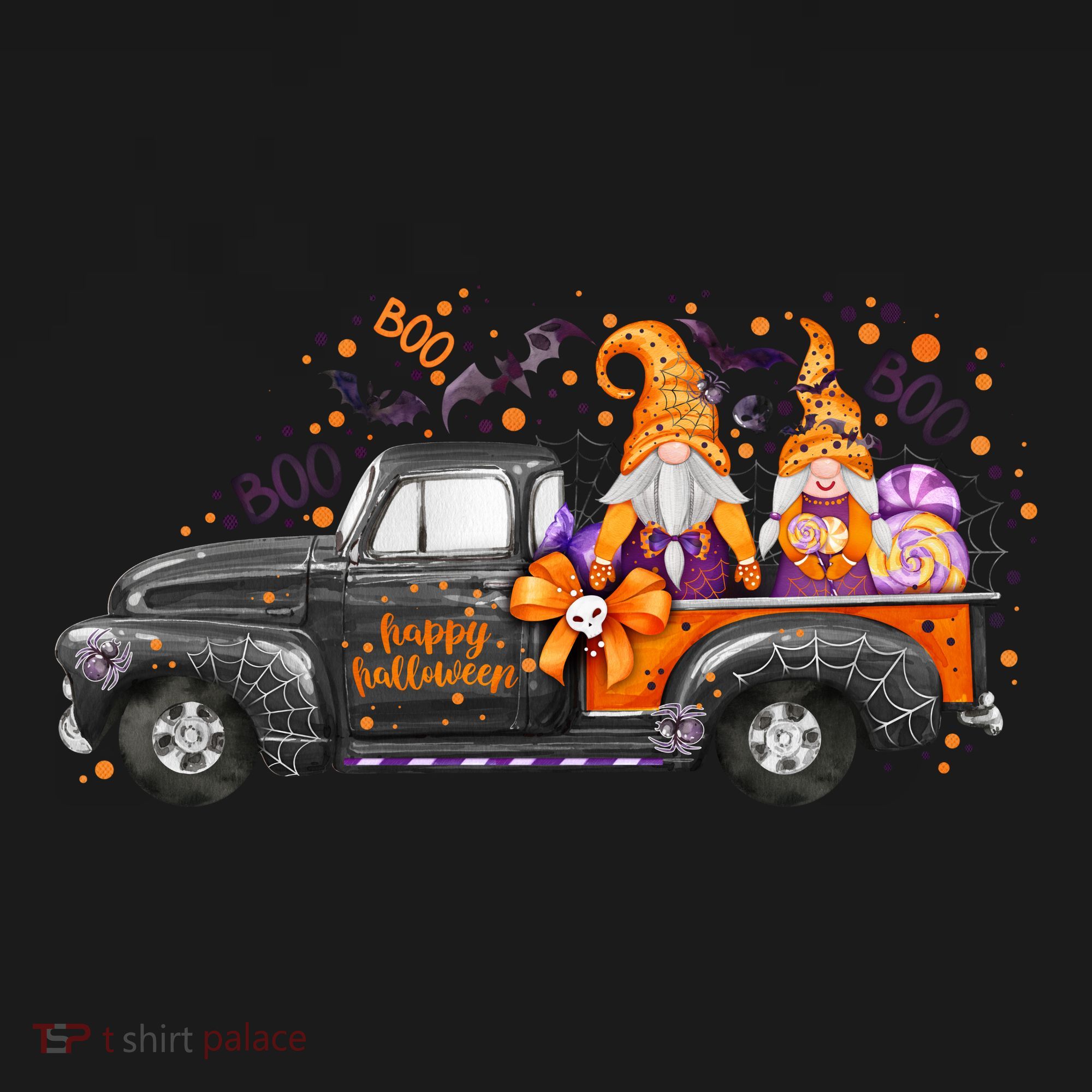 Spooky Halloween Gnome Squad Truck Coaster