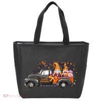 Spooky Halloween Gnome Squad Truck Tote Bag thumb 0