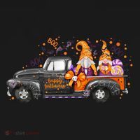 Spooky Halloween Gnome Squad Truck Tote Bag thumb 4