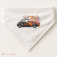 Spooky Halloween Gnome Squad Truck USA-Made Doggie Bandana thumb 0