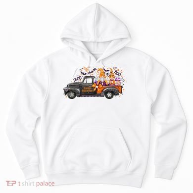 Spooky Halloween Gnome Squad Truck Hoodie