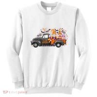 Spooky Halloween Gnome Squad Truck Sweatshirt thumb 0