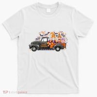 Spooky Halloween Gnome Squad Truck T-Shirt thumb 0