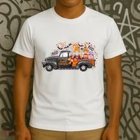 Spooky Halloween Gnome Squad Truck T-Shirt thumb 3