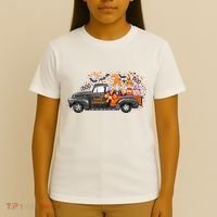 Spooky Halloween Gnome Squad Truck T-Shirt thumb 4