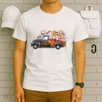 Spooky Halloween Gnome Squad Truck T-Shirt thumb 6